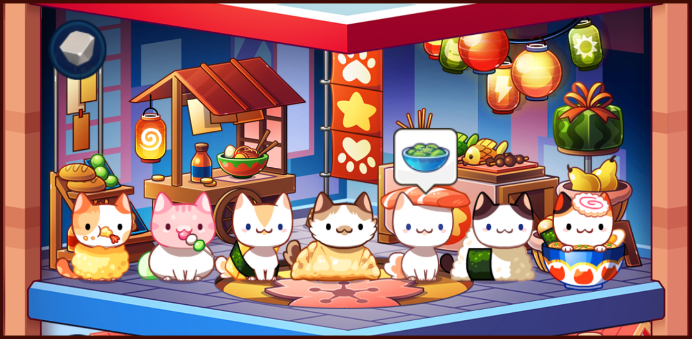 Asian Food. Cat Game Cat Collector!