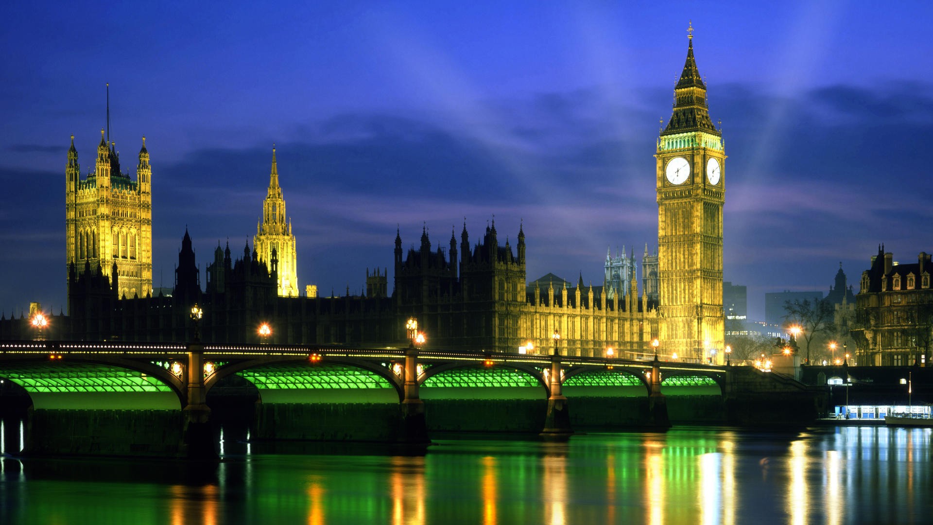 Night In London Wallpaper Landscape City