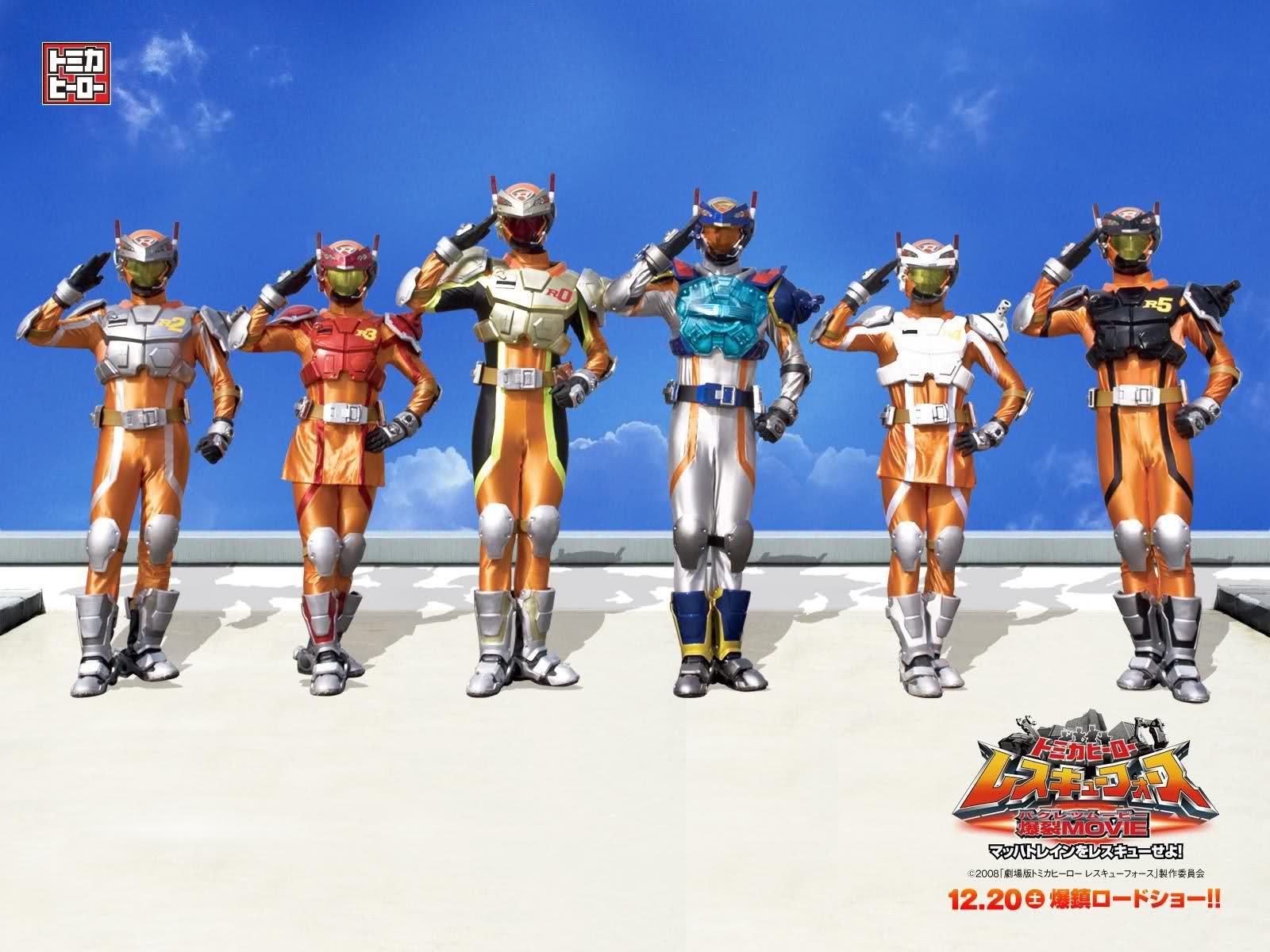 Tomica Hero Rescue Force Includes R5 And R0 Rangers Rescue Fighters Wallpaper & Background Download