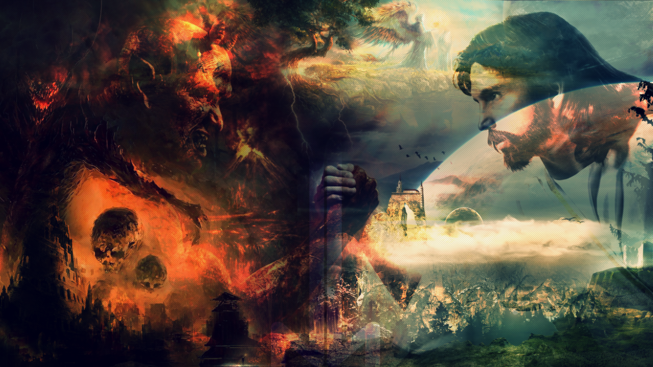 Free download Heaven And Hell Wallpaper Hell and heaven by mrnikosn [1280x720] for your Desktop, Mobile & Tablet. Explore Heaven and Hell Wallpaper. Heaven Desktop Wallpaper, Heaven vs Hell