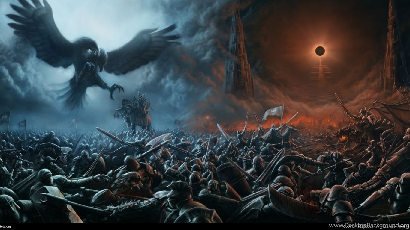 Hell Vs Heaven War Desktop Background