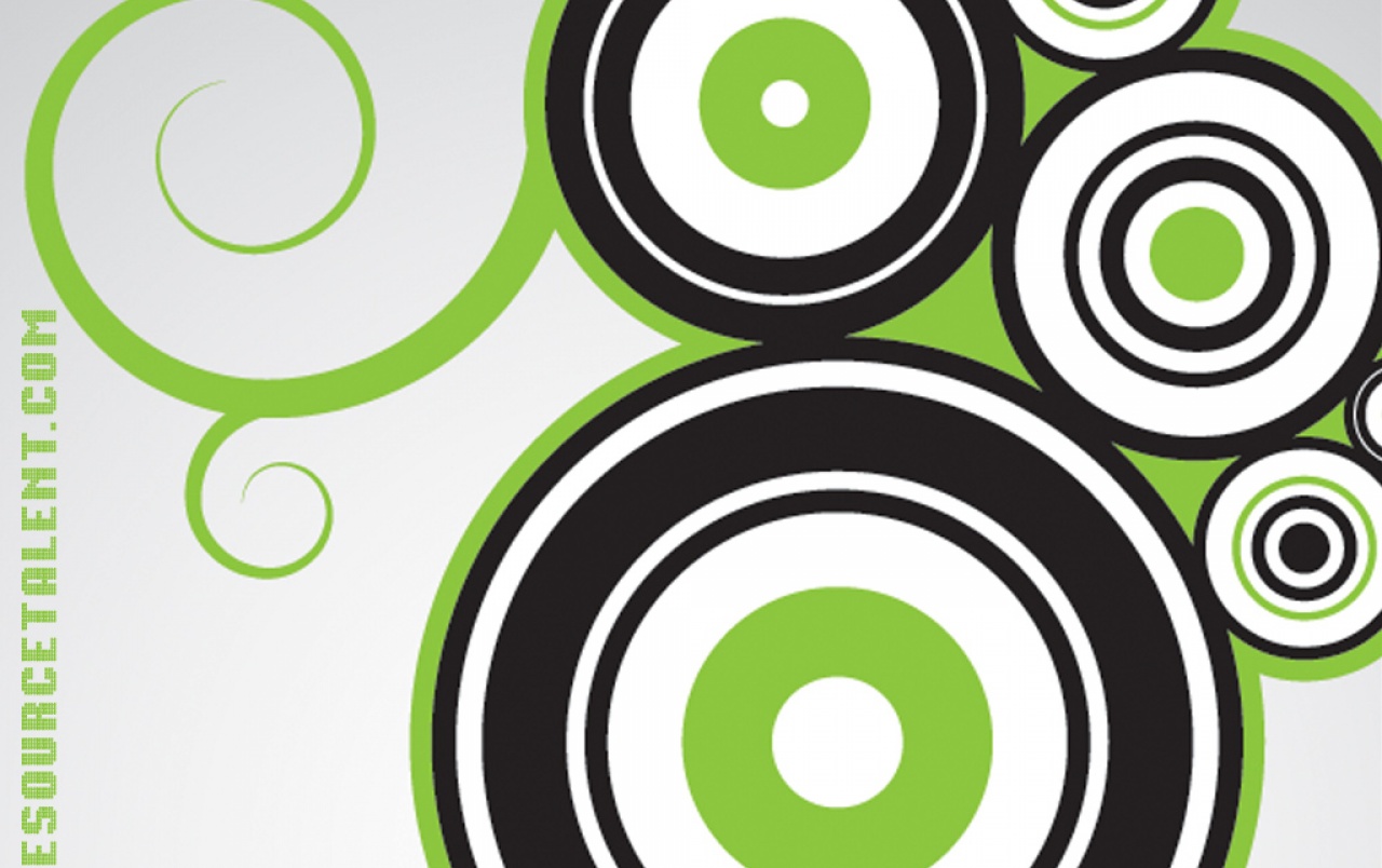 One Source Talent Green Circle wallpaper. One Source Talent Green Circle