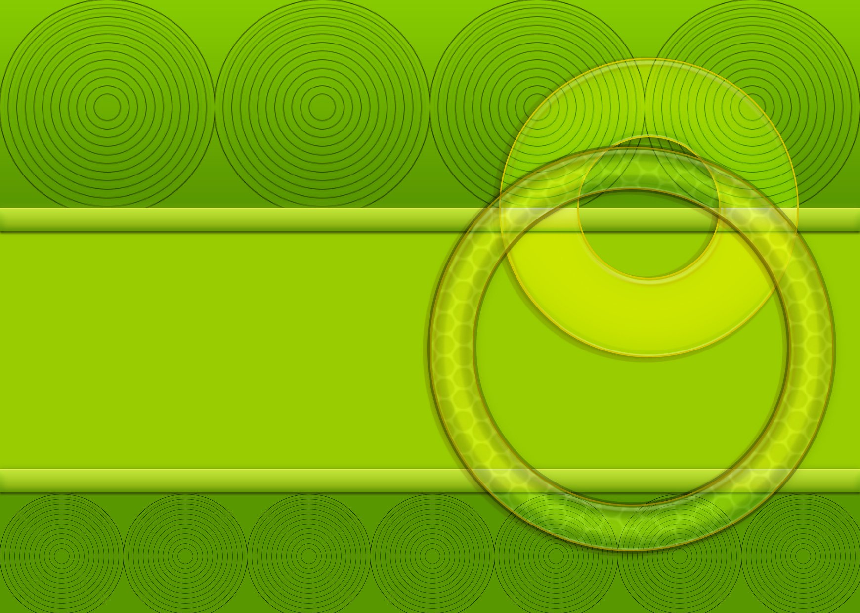 Green Circle Front Page Background