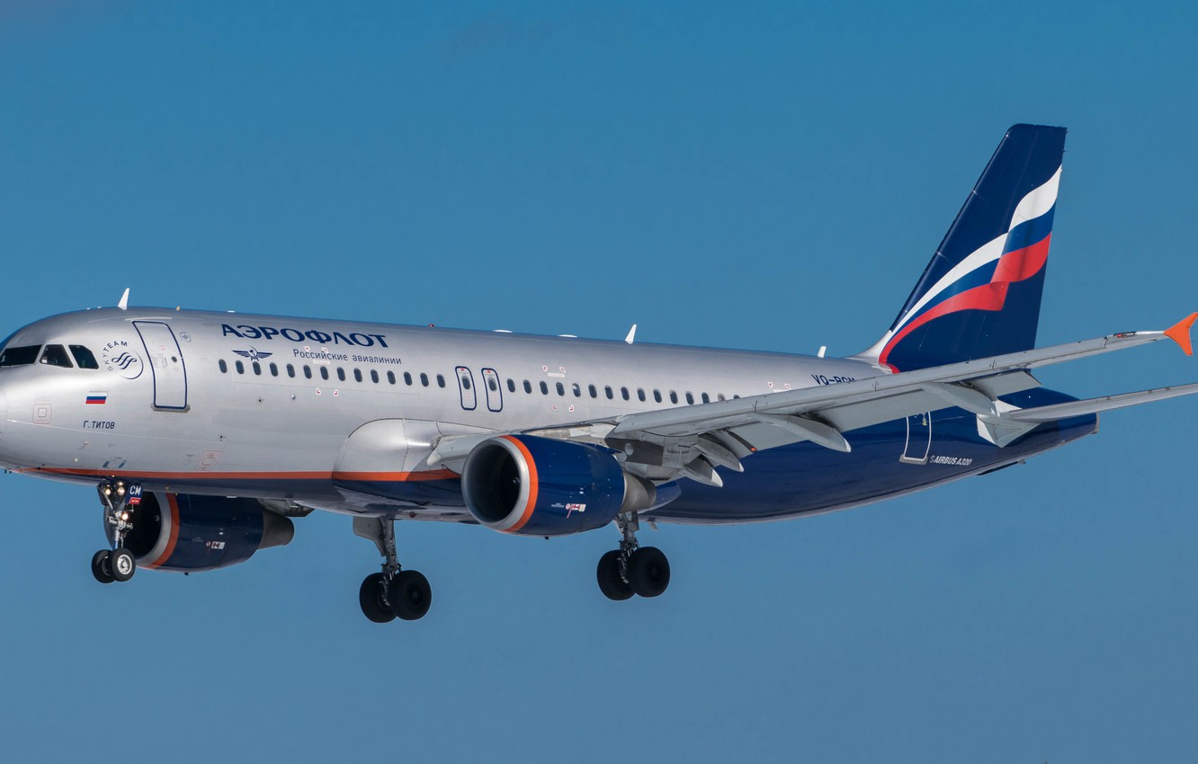 Wallpaper Airbus, Aeroflot, A320 image for desktop, section авиация