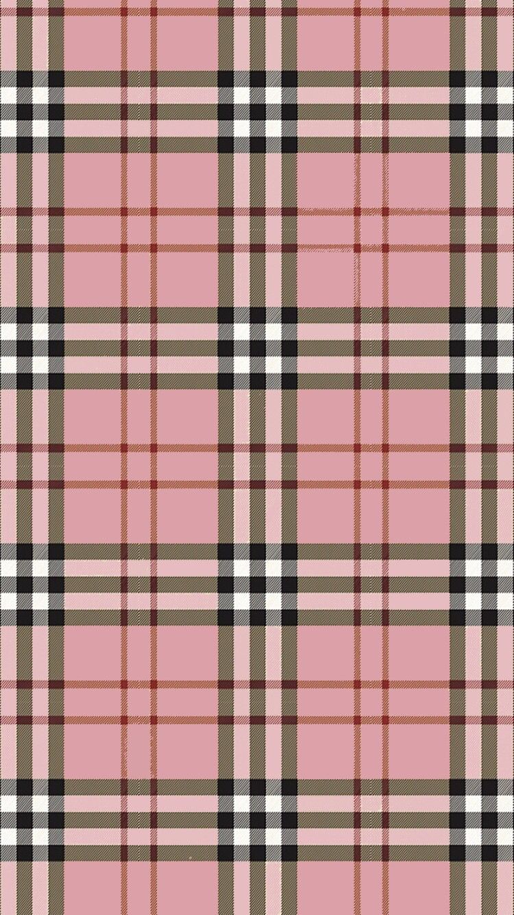 Pink Plaid Simple And Fresh Background Backgrounds