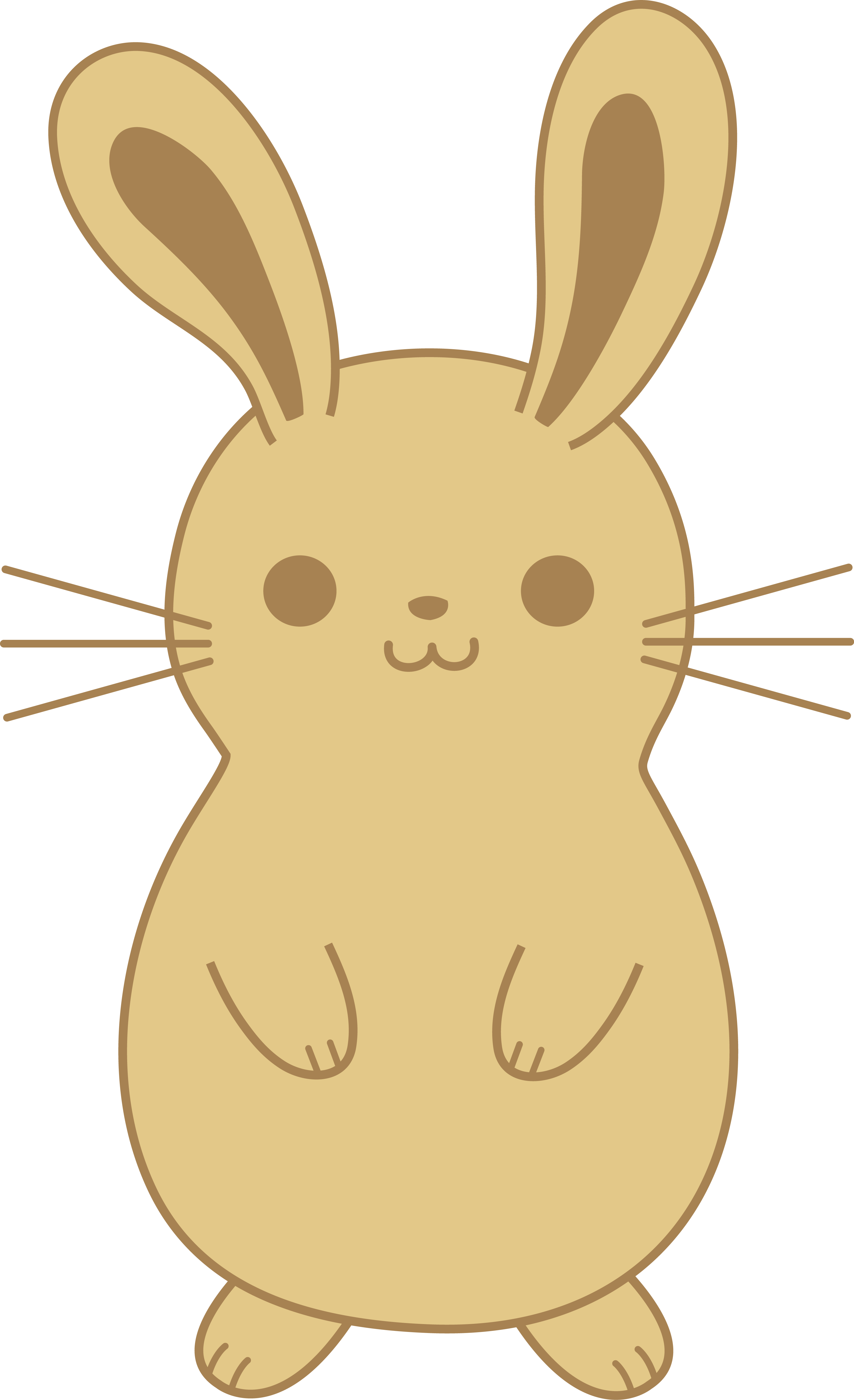 Download Cute Brown Bunny Rabbit Bunny Drawing Png Size PNG Image