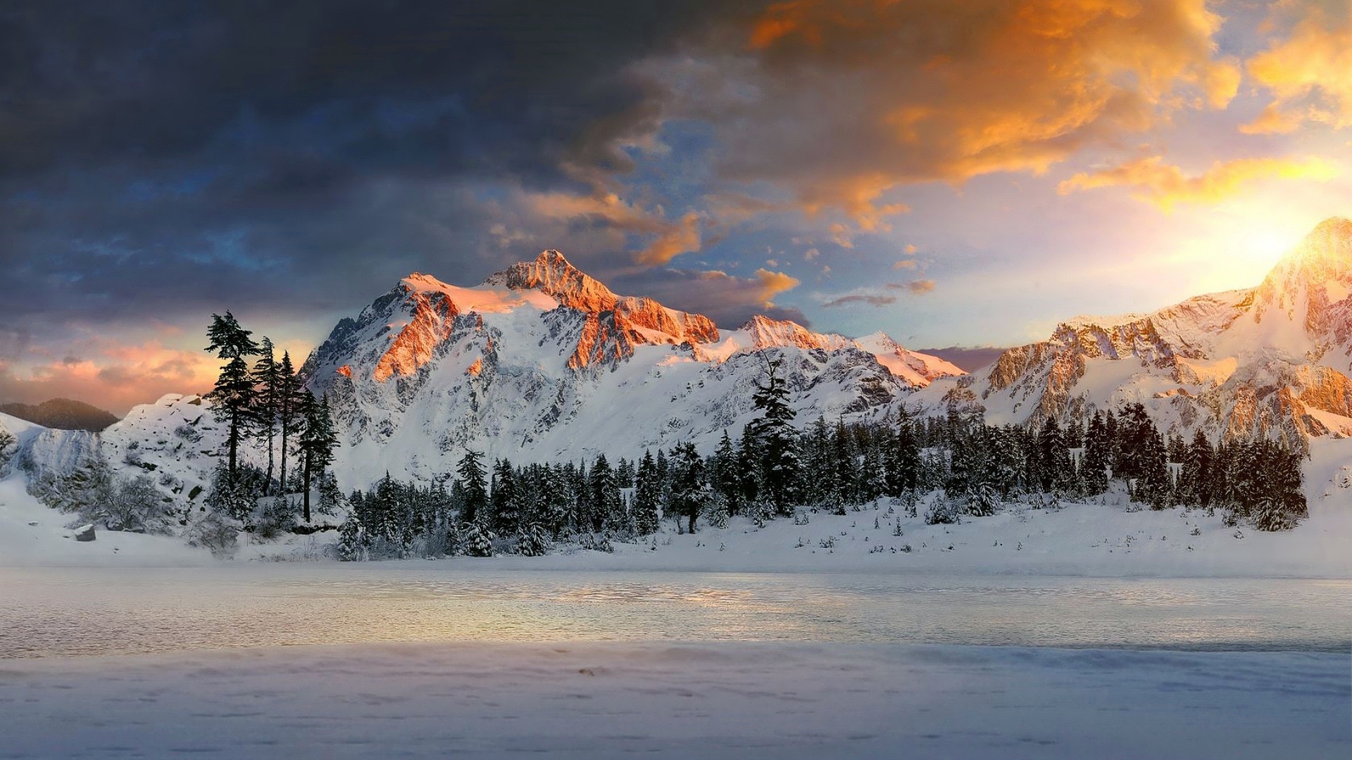 Beautiful Snowy Mountain Images Free