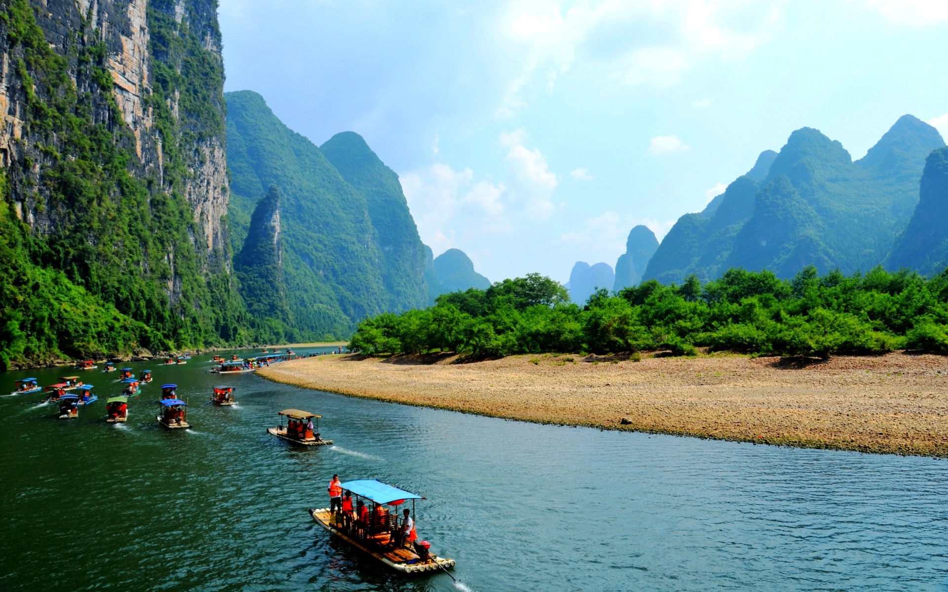 nature, Landscape, Li River, China, River Wallpaper HD / Desktop and Mobile Background