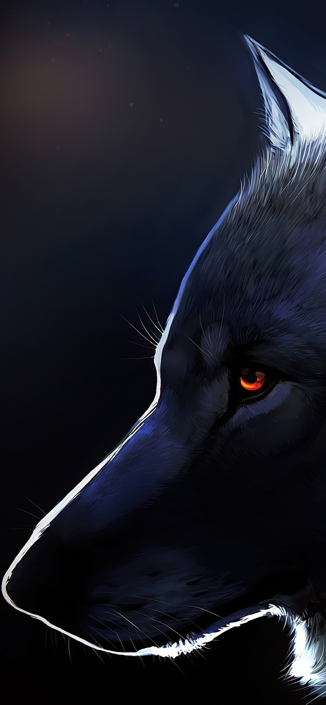 Wolf Glowing Eyes 4k iPhone XS MAX HD 4k Wallpaper, Image, Background, Photo and Picture