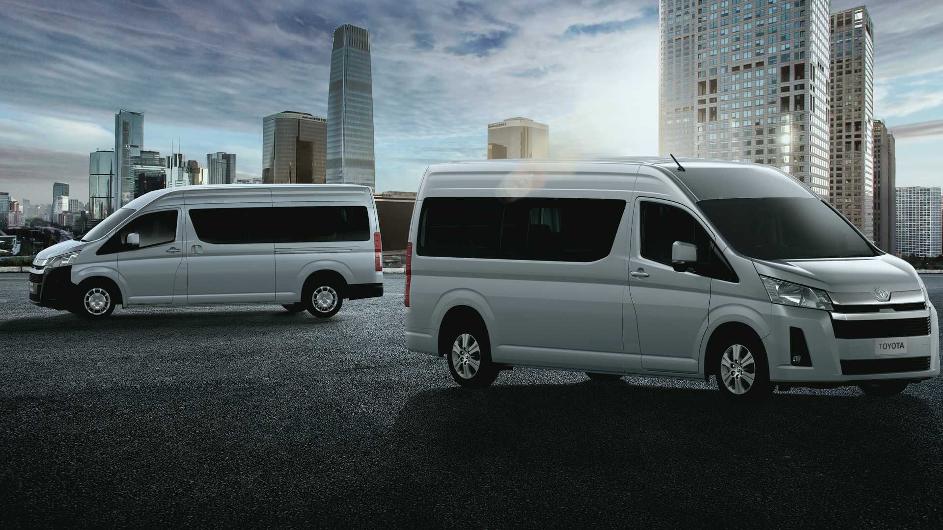 Toyota Hiace 2020 gray, phone, desktop wallpaper, picture, photo