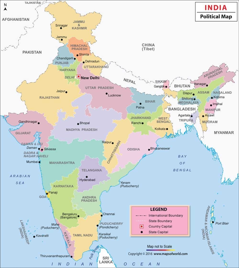 Political Map Of India Wallpapers - Wallpaper Cave