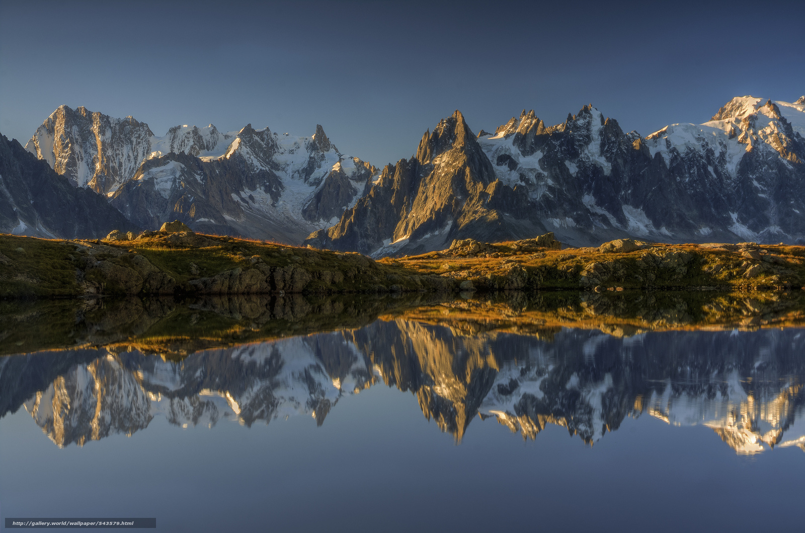 Download wallpaper Cheserey lake, French Alps, The French Alps, lake free desktop wallpaper in the resolution 2048x1355