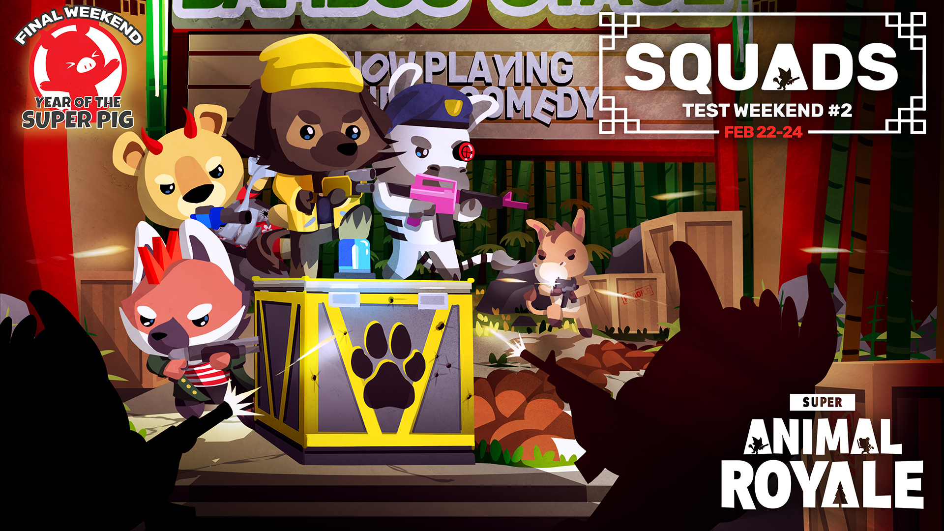 Super Animal Royale Weekend 2 + Final Days to Earn Year of the Super Pig Items!