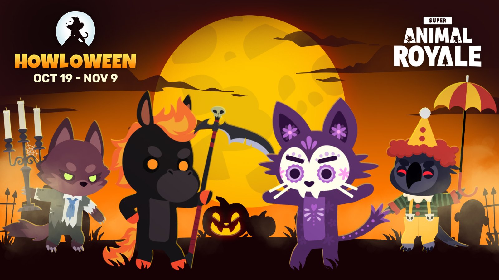 Super Animal Royale Update 1.1 Patch Notes for Howloween Content