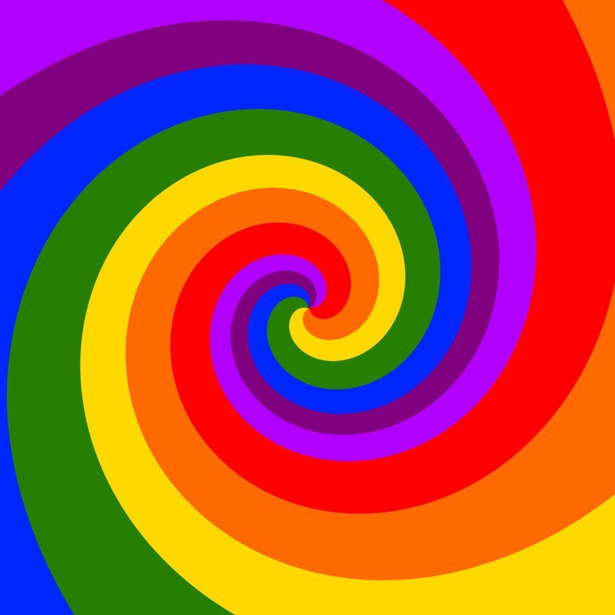 Rainbow Spiral by TheDrifterWithin (2014). Art collage wall, Cartoon clip art, Rainbow background