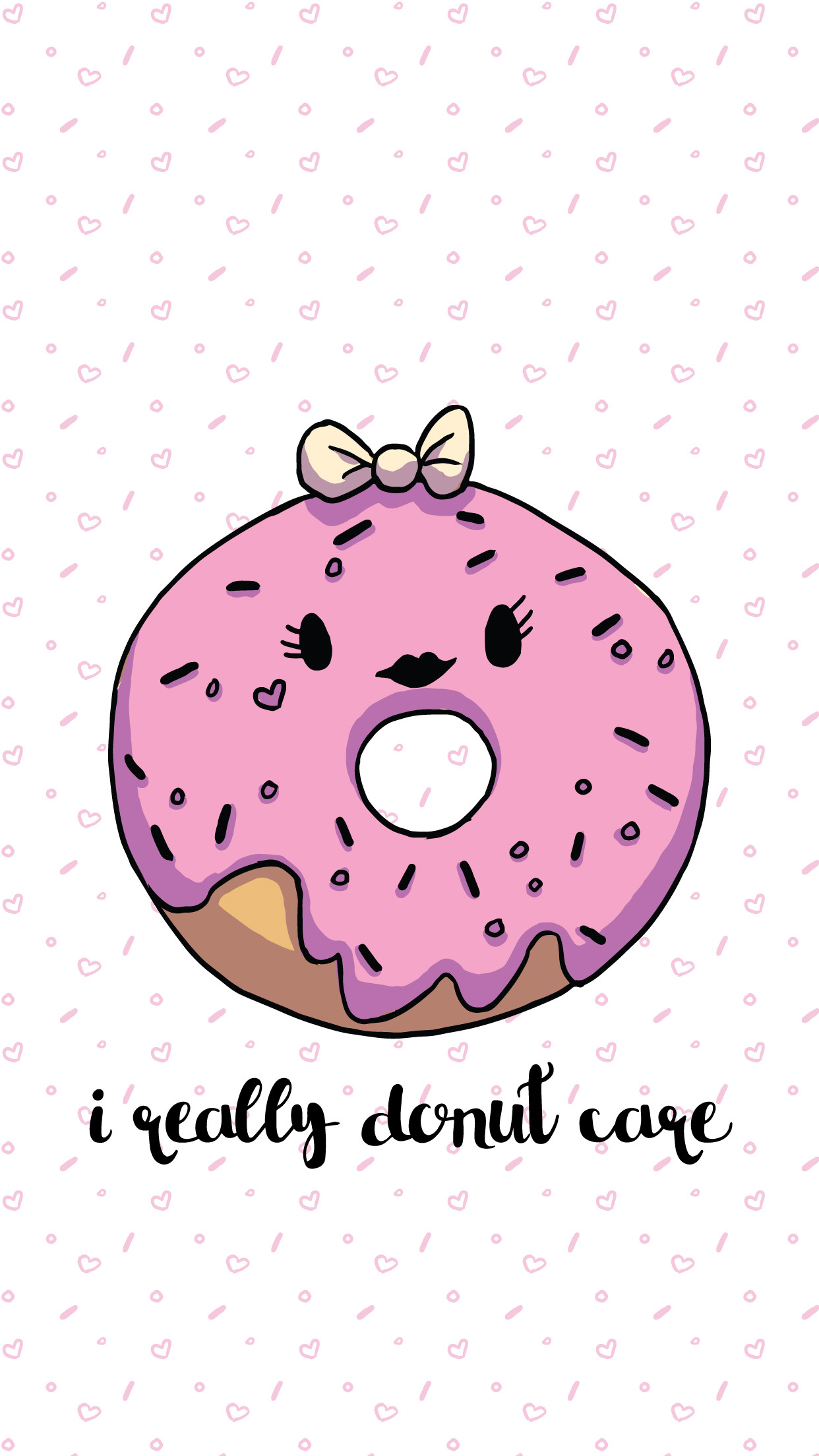 Cute Donut Wallpaper  Download to your mobile from PHONEKY