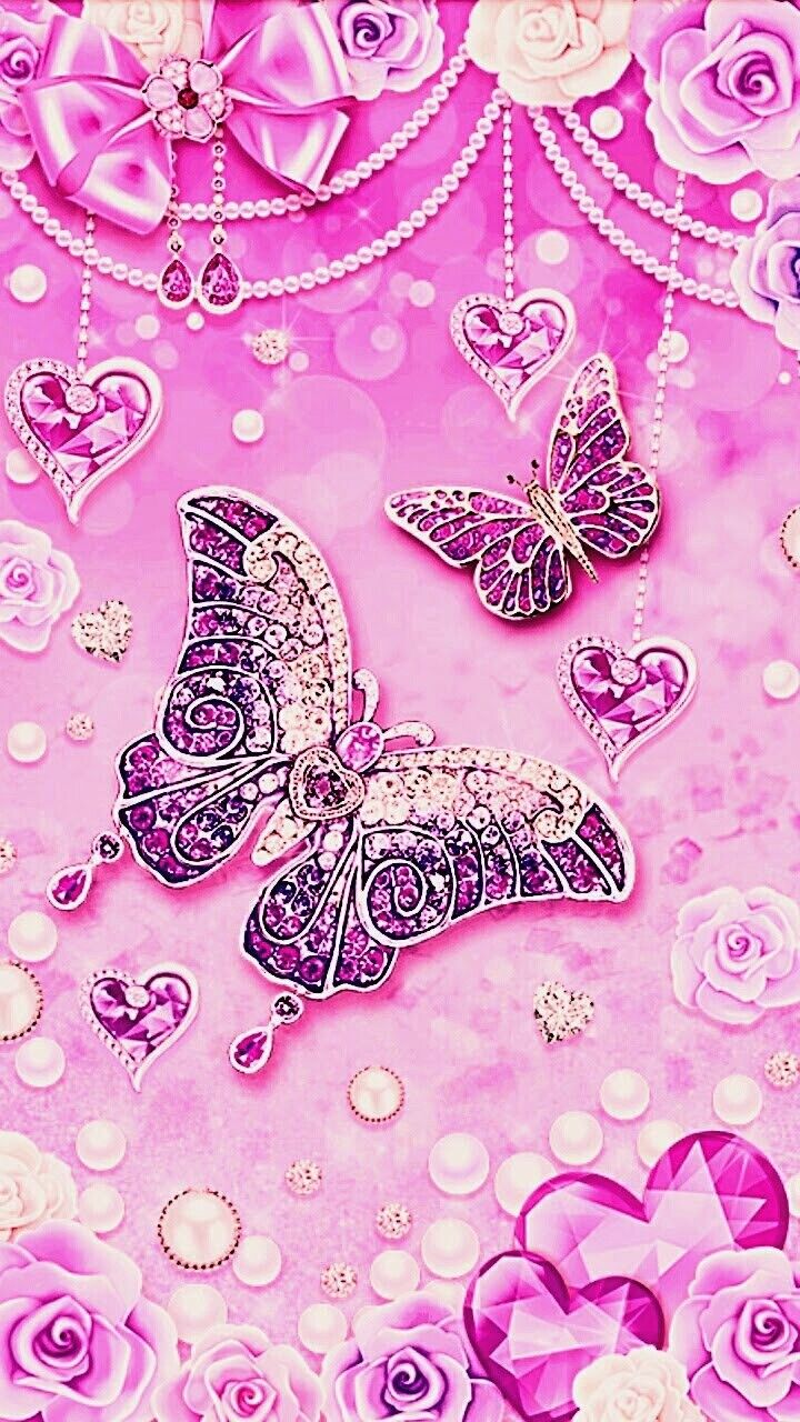 Glitter Background. Butterfly wallpaper iphone, Bling wallpaper, Butterfly wallpaper