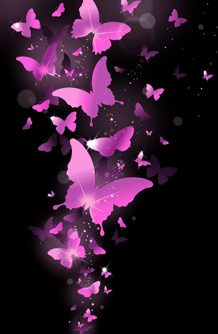 Mobile Butterflies Wallpaper