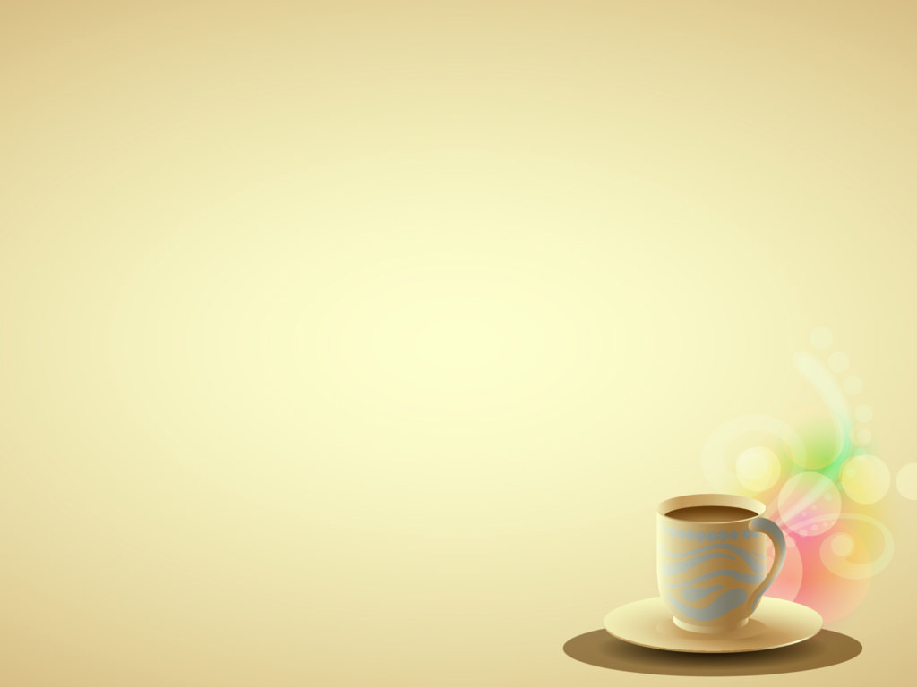Coffee Brown Background. Brown, Foods & Drinks, Green, Pink, Yellow. Free PPT Grounds and PowerPoint