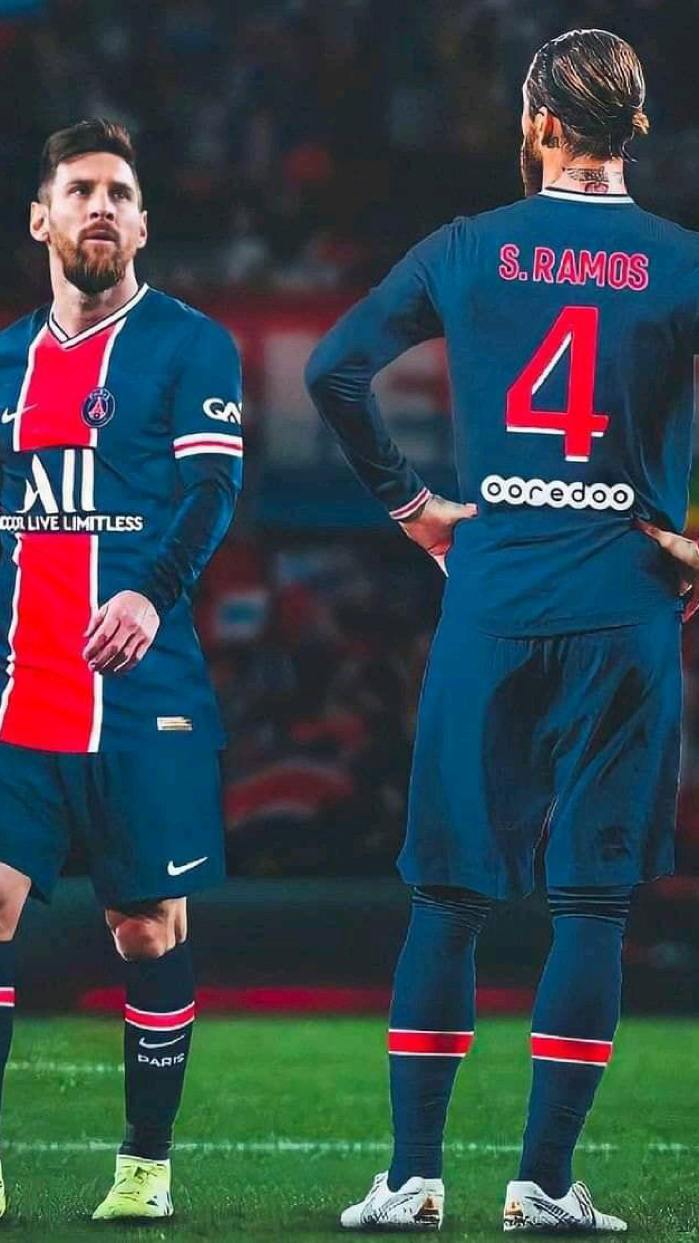 Messi Ramos PSG Wallpaper • Wallpaper For You