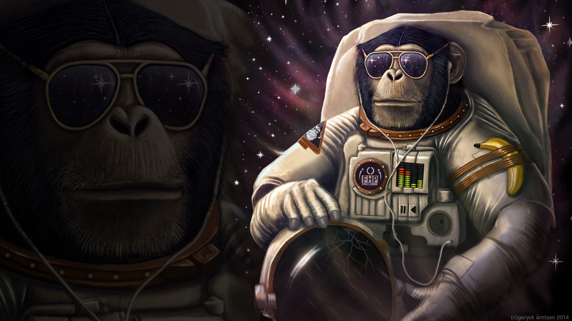 Monkey Astronaut Wallpaper Free Monkey Astronaut Background