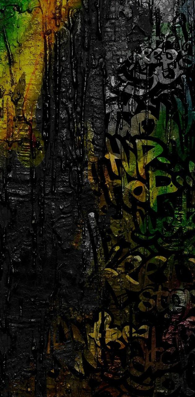 Dark Graffiti Wall wallpaper