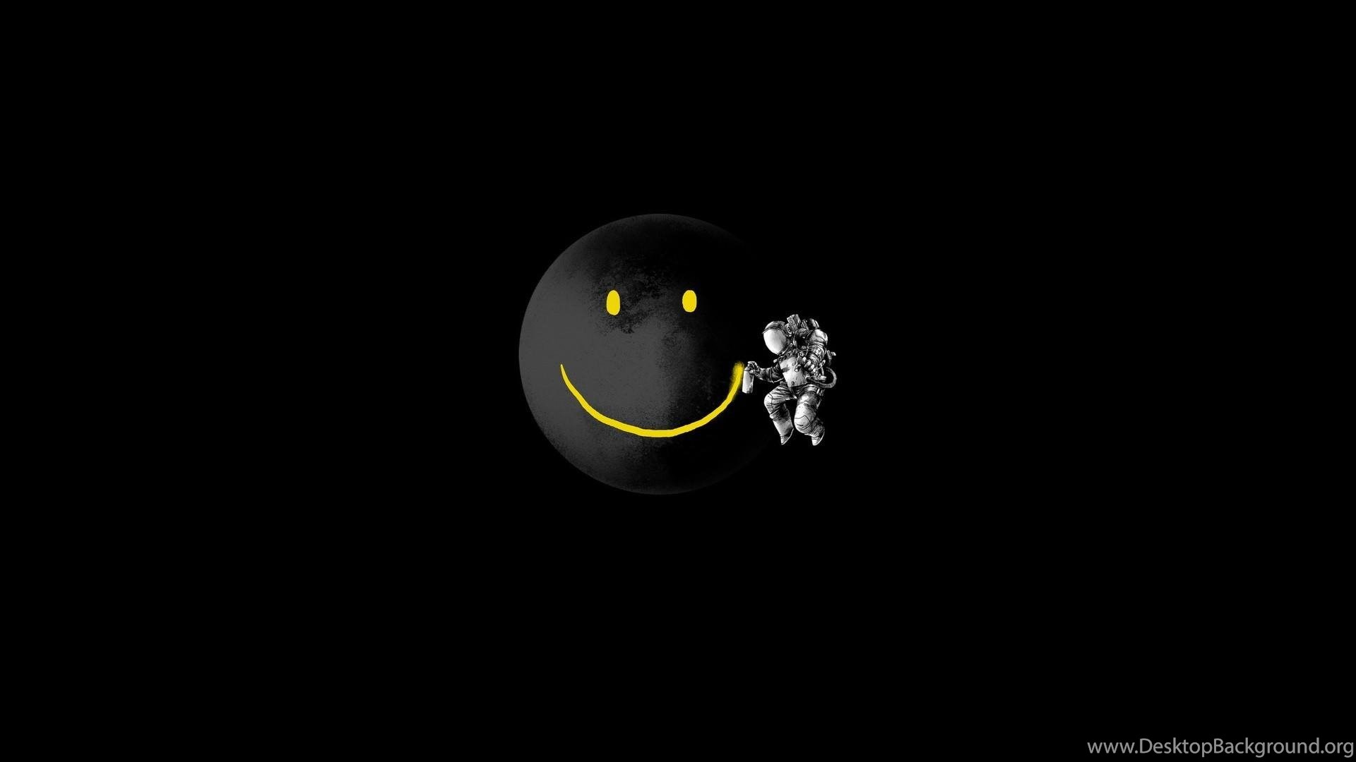Moon Astronauts Black Background Dark Graffiti Wallpaper Desktop Background