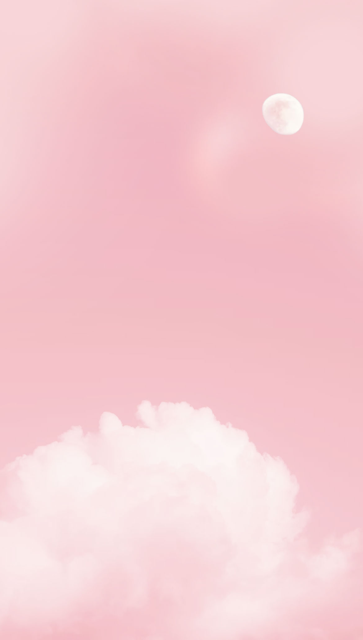 Pink Aesthetic Picture, Pink Sky & The Moon Wallpaper