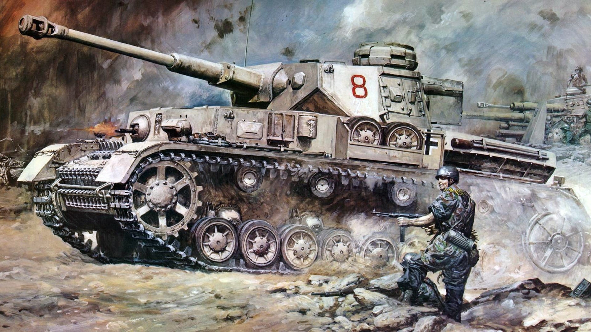 Tank In War Zone Digital Wallpaper HD Wallpaper Iv Wallpaper & Background Download