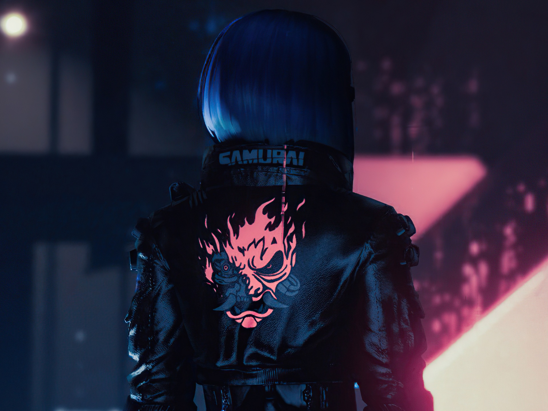 Cyberpunk 2077 Girl Samurai Jacket Nier 2B HD 4K Wallpaper #8.2207