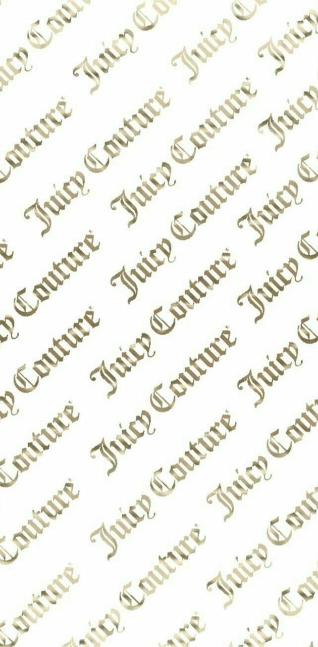 Juicy Couture print wallpaper
