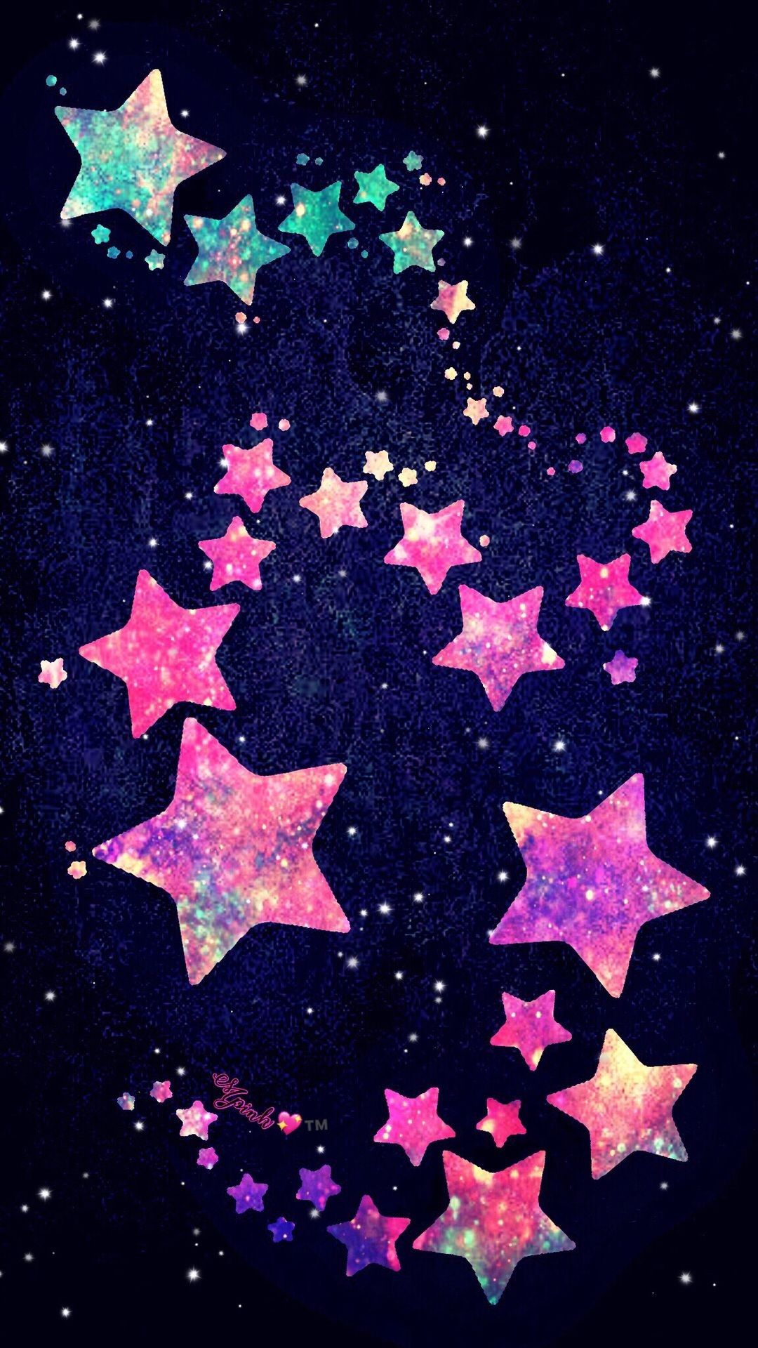 Glitter Stars Wallpaper