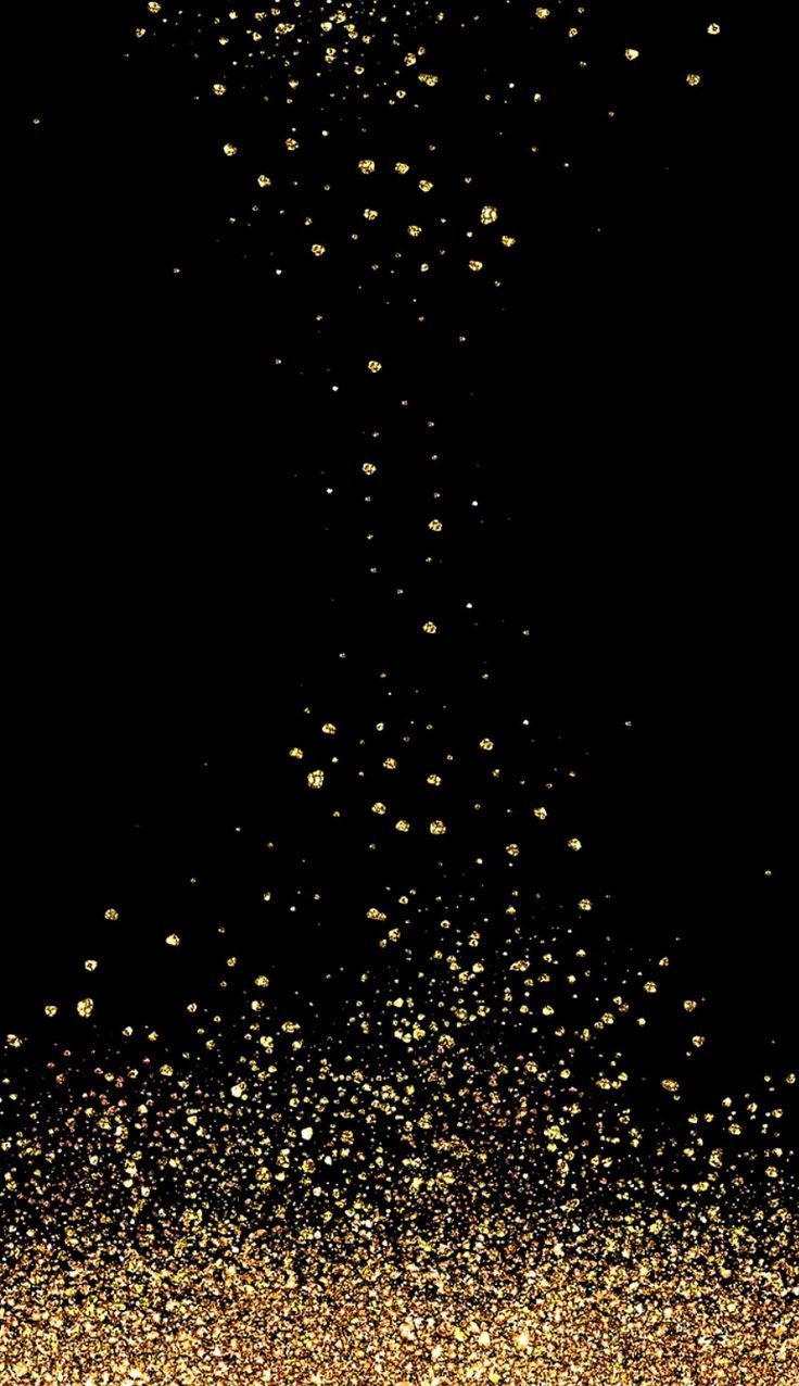 Black and Gold Glitter Wallpaper Free Black and Gold Glitter Background