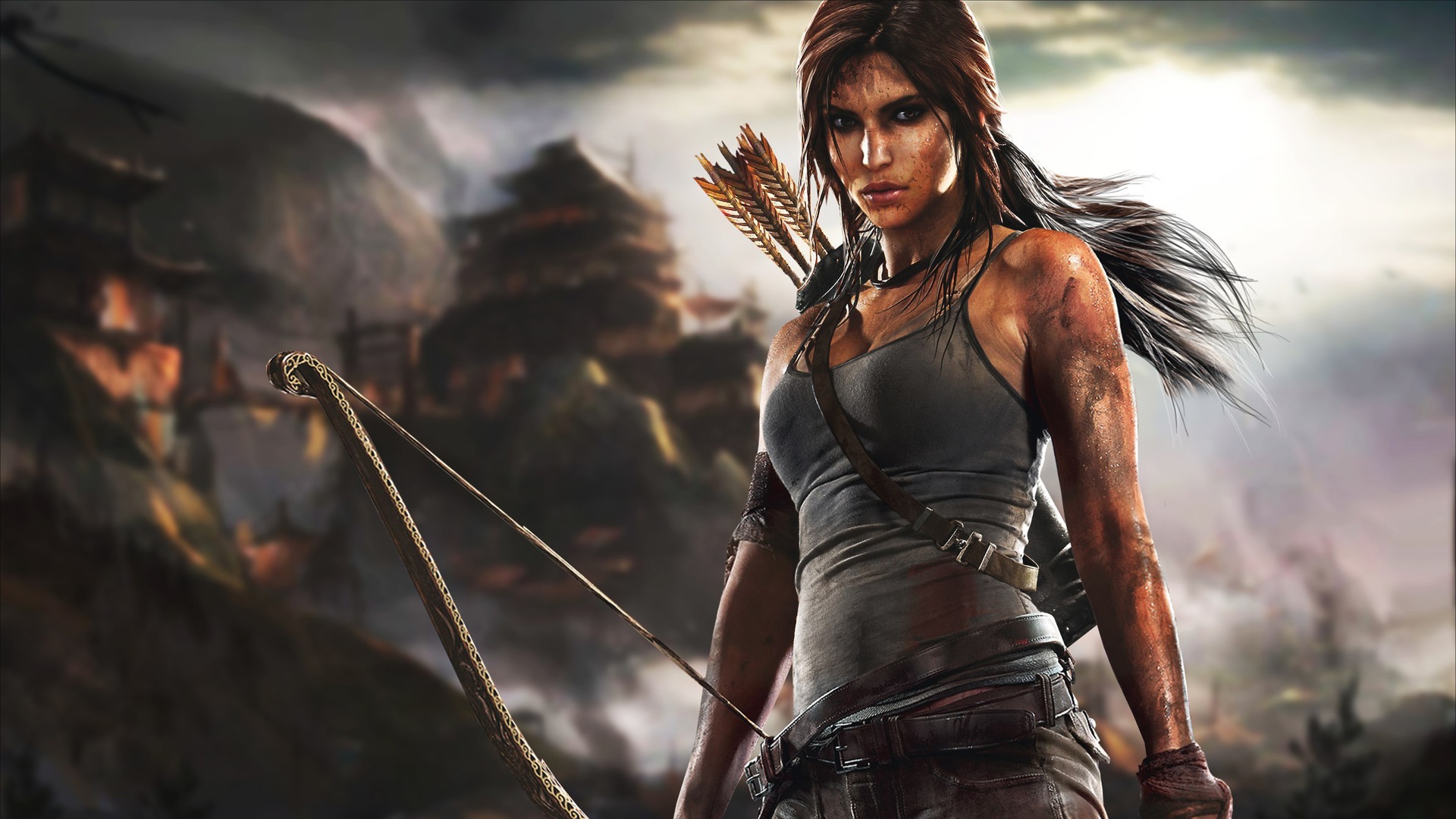 Wallpaper Lara Croft in Tomb Raider game 1920x1200 HD Picture, Image