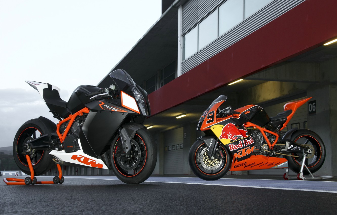 Wallpaper motorcycle, red bull, ktm, rc8, rc8r image for desktop, section мотоциклы