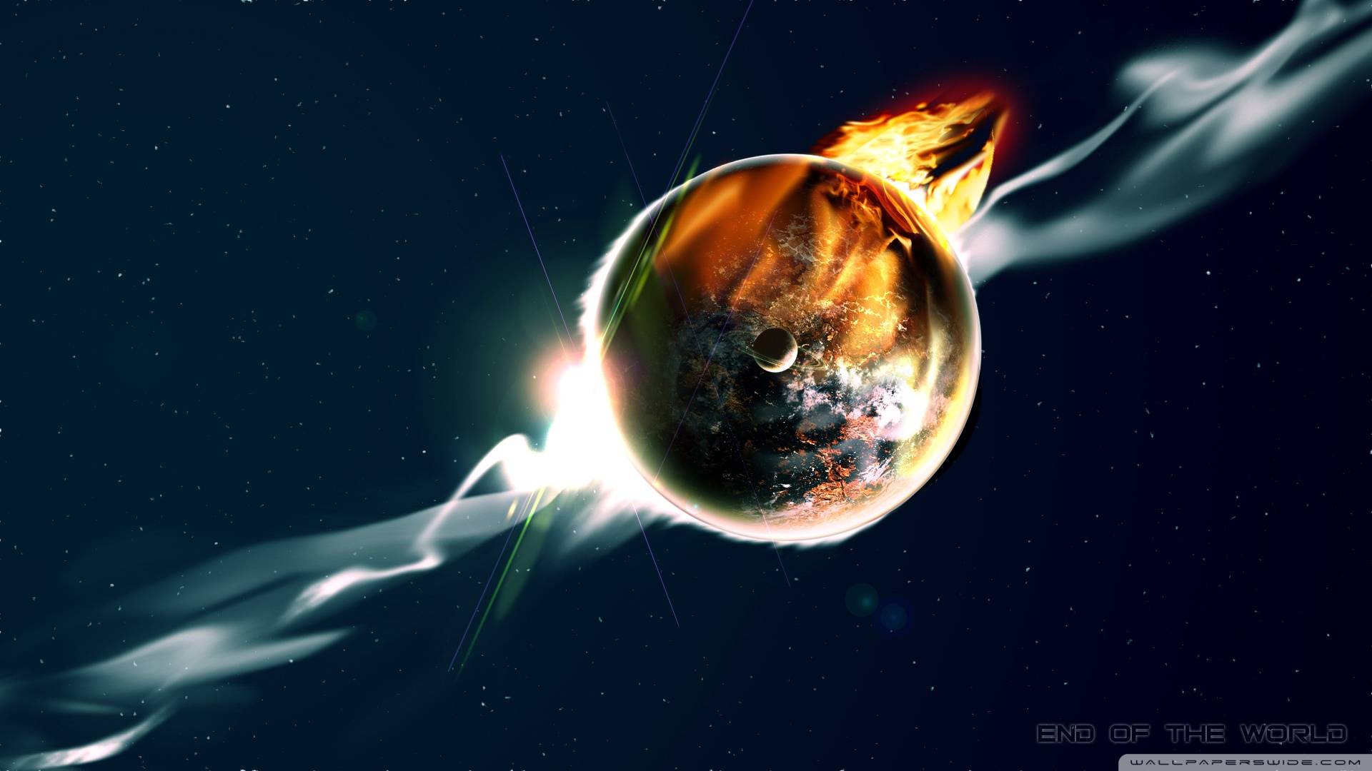 Earth is Destroyed, A wallpaper of a planet being destroyedPeople 1521 - Destruction Of The Earth Wallpaper