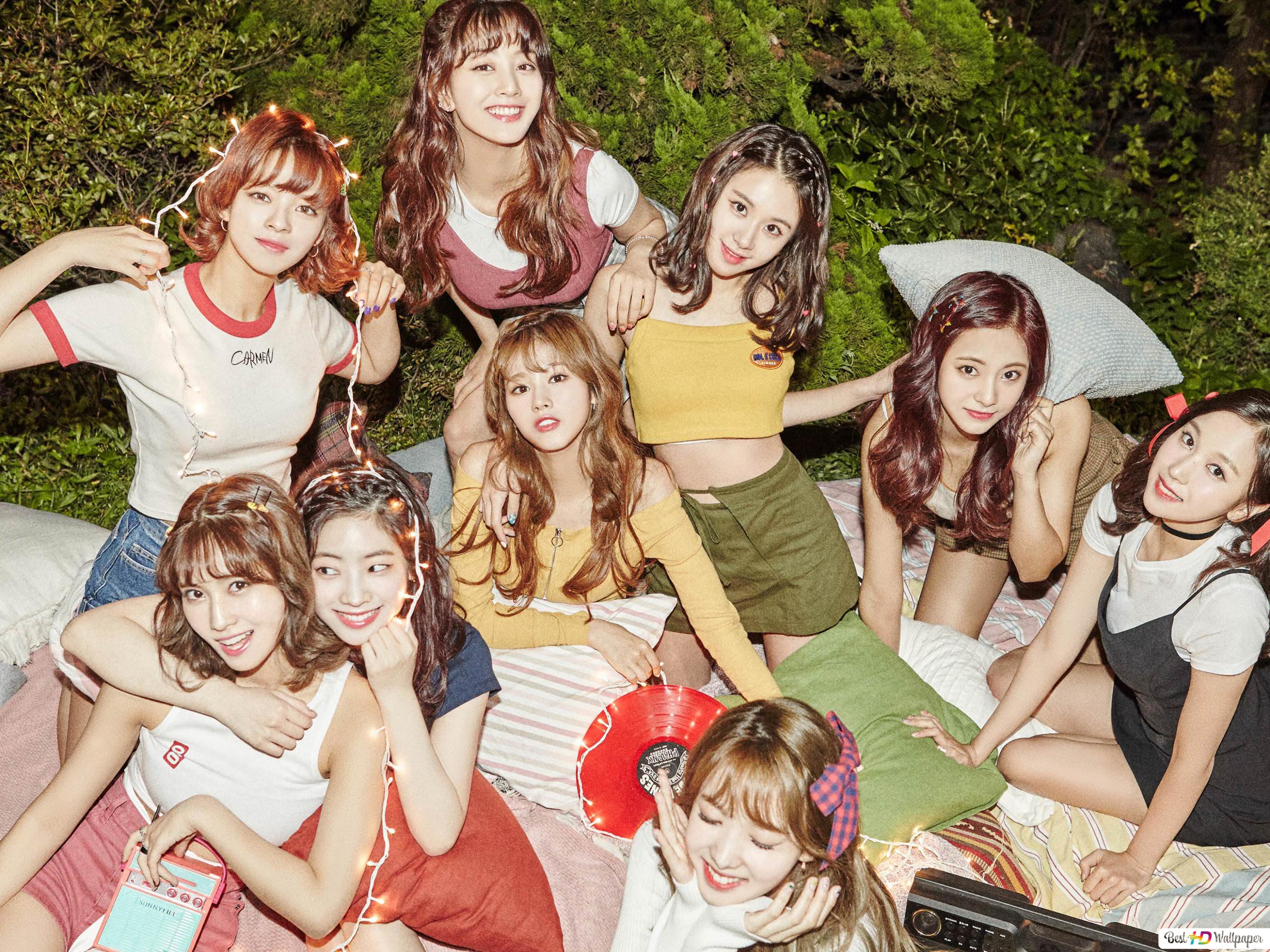 K Pop Group Members For Twicetagram Shoot HD Wallpaper Download