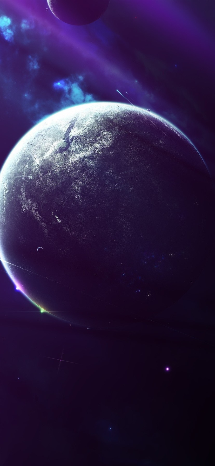 Planets, Space, Purple Style 1080x1920 IPhone 8 7 6 6S Plus Wallpaper, Background, Picture, Image