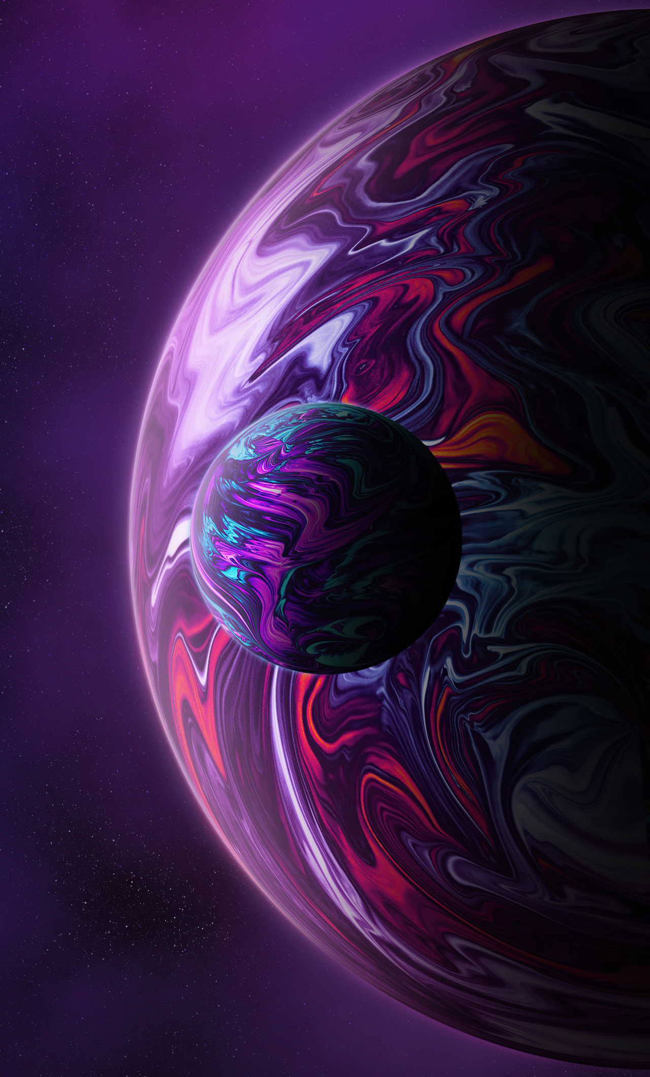 Two Planets 4k iPhone HD 4k Wallpaper, Image, Background, Photo and Picture