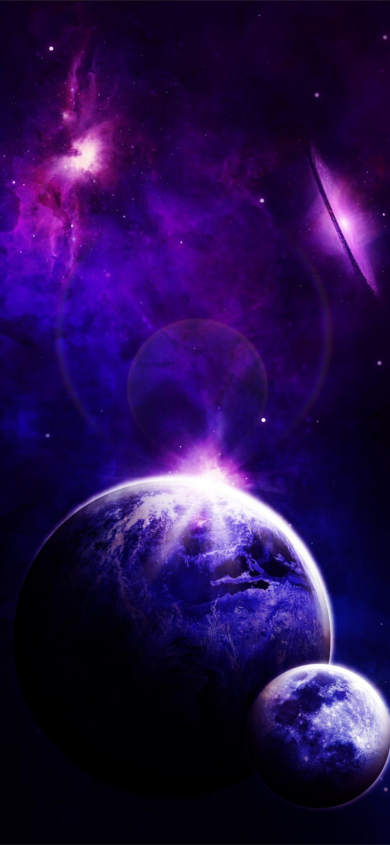 iPhone Planet Purple Wallpapers - Wallpaper Cave