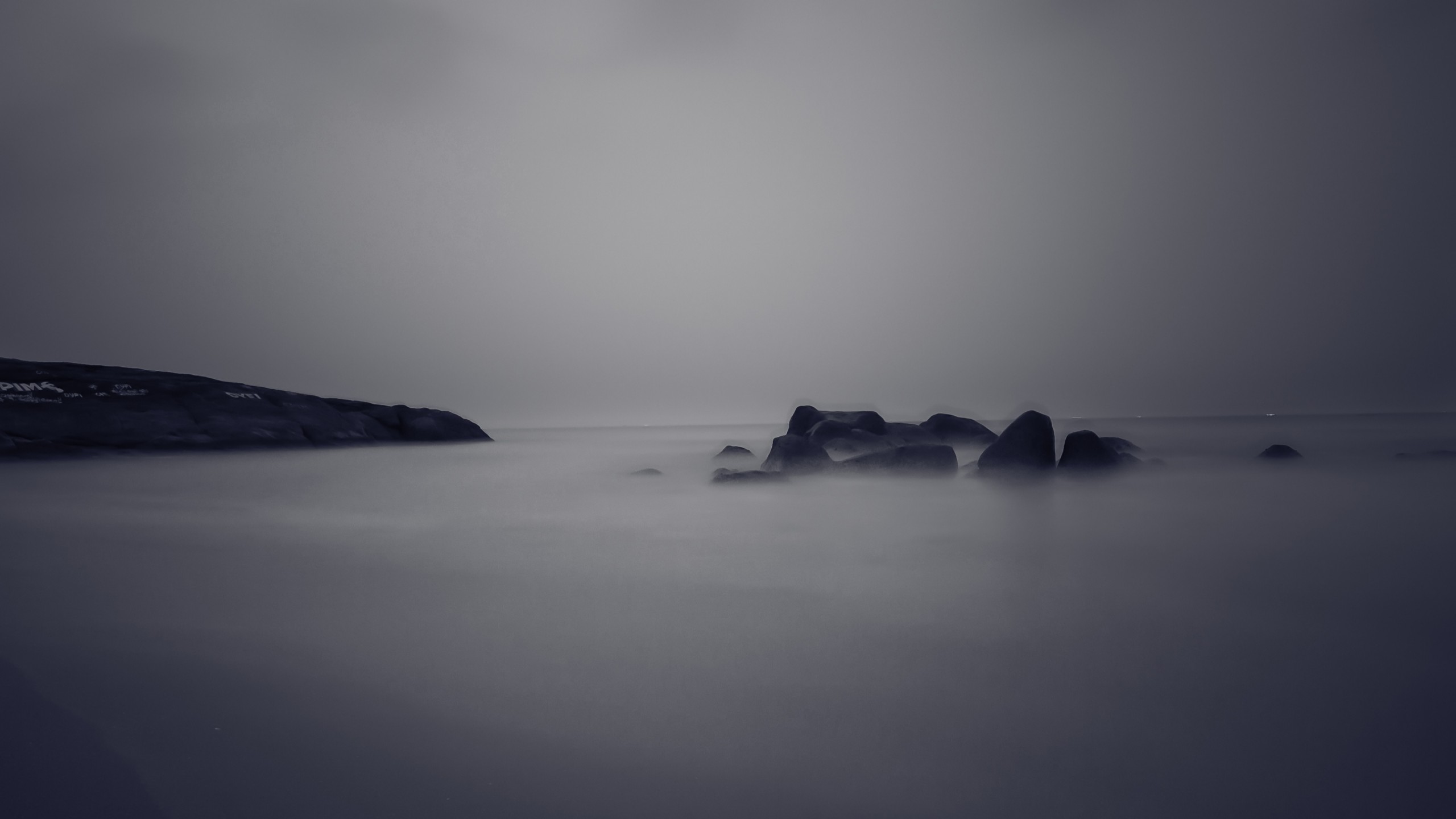 Wallpaper Sea, 4k, HD wallpaper, river, fog, rocks, Nature