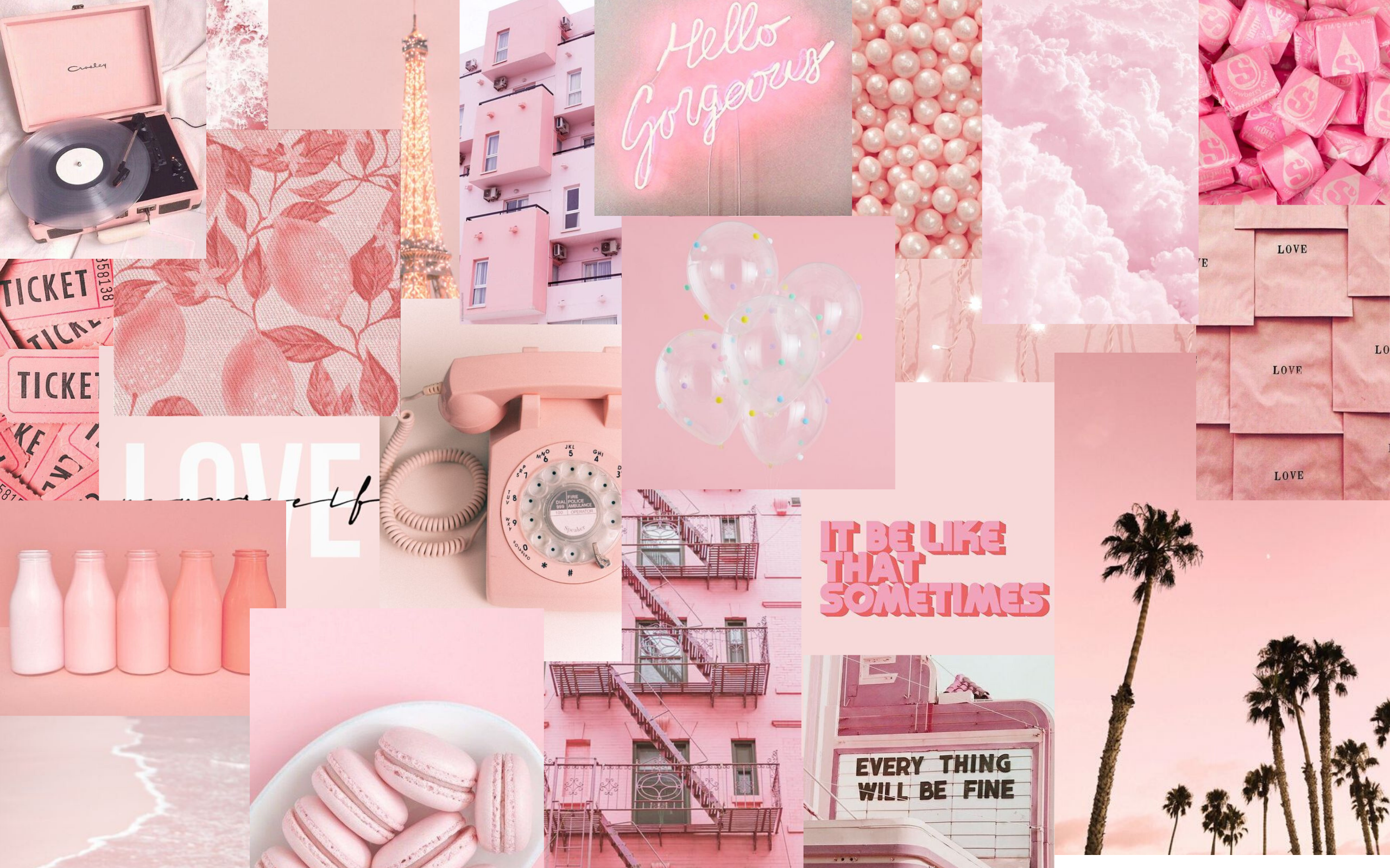 pink life ^.^. Vintage desktop wallpaper, Imac wallpaper, Desktop wallpaper art