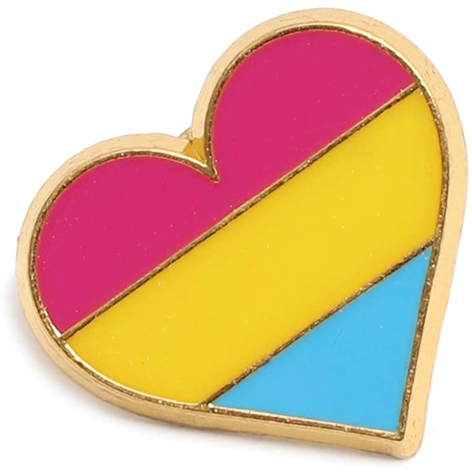 Pack Pansexual Pride Accessories LGBTQ Enamel Pins, 0.9 x 0.8 inches Pink Blue White Striped Hearts Flag Support Pride Lapel Pin Badge for Men and Women, Lesbian, Gay, Bisexual, Transgender, Queer