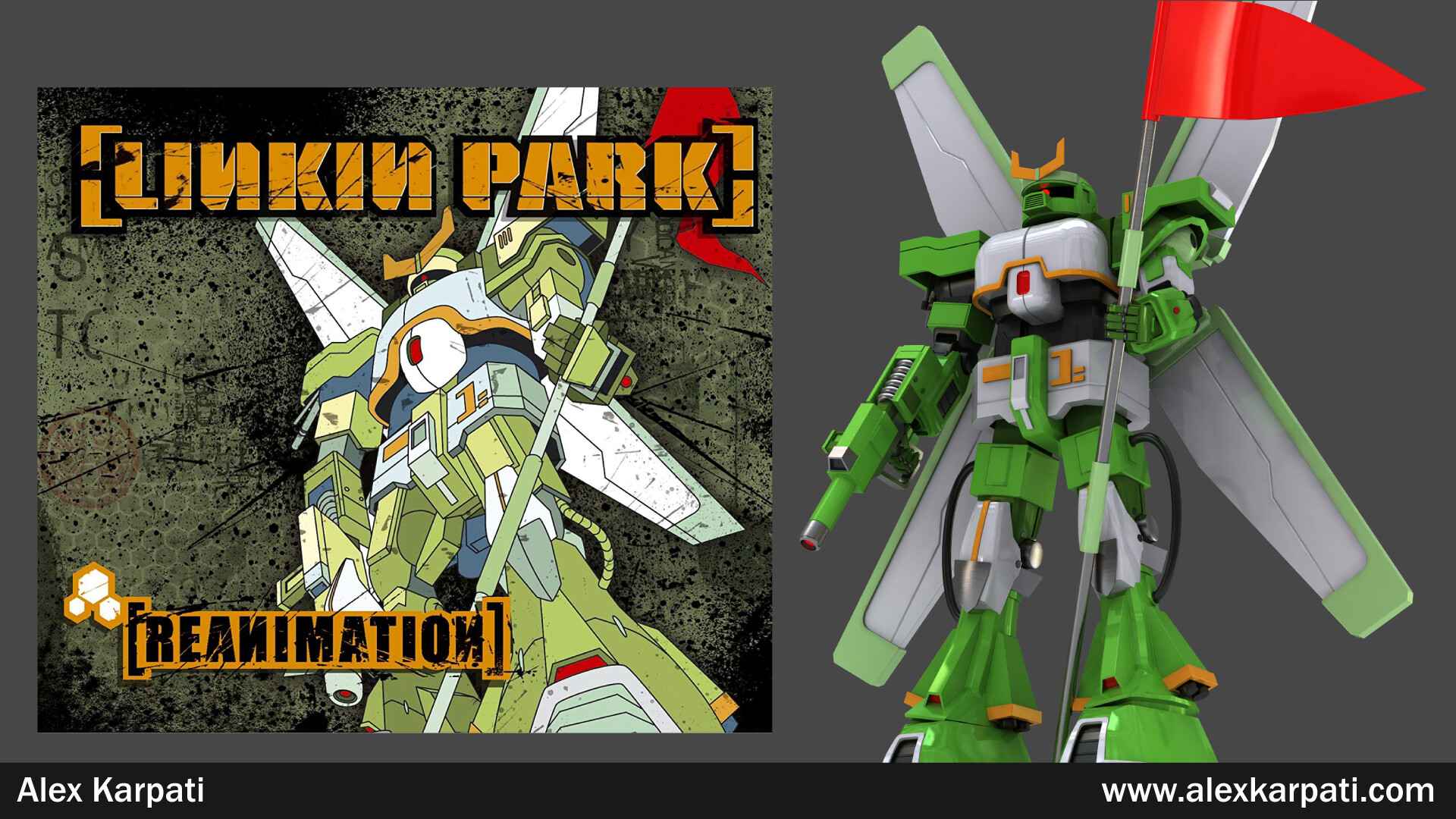 Linkin Park Reanimation Gundam Fanart