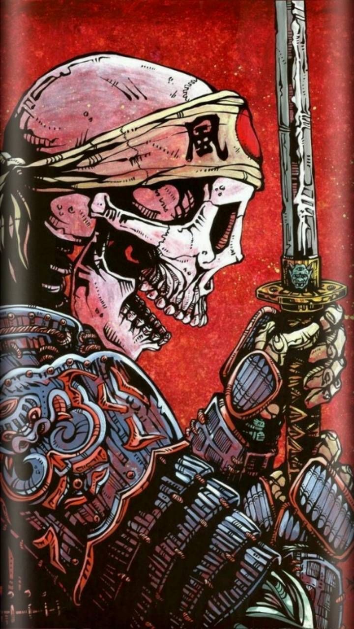 Skeleton Samurai Wallpaper