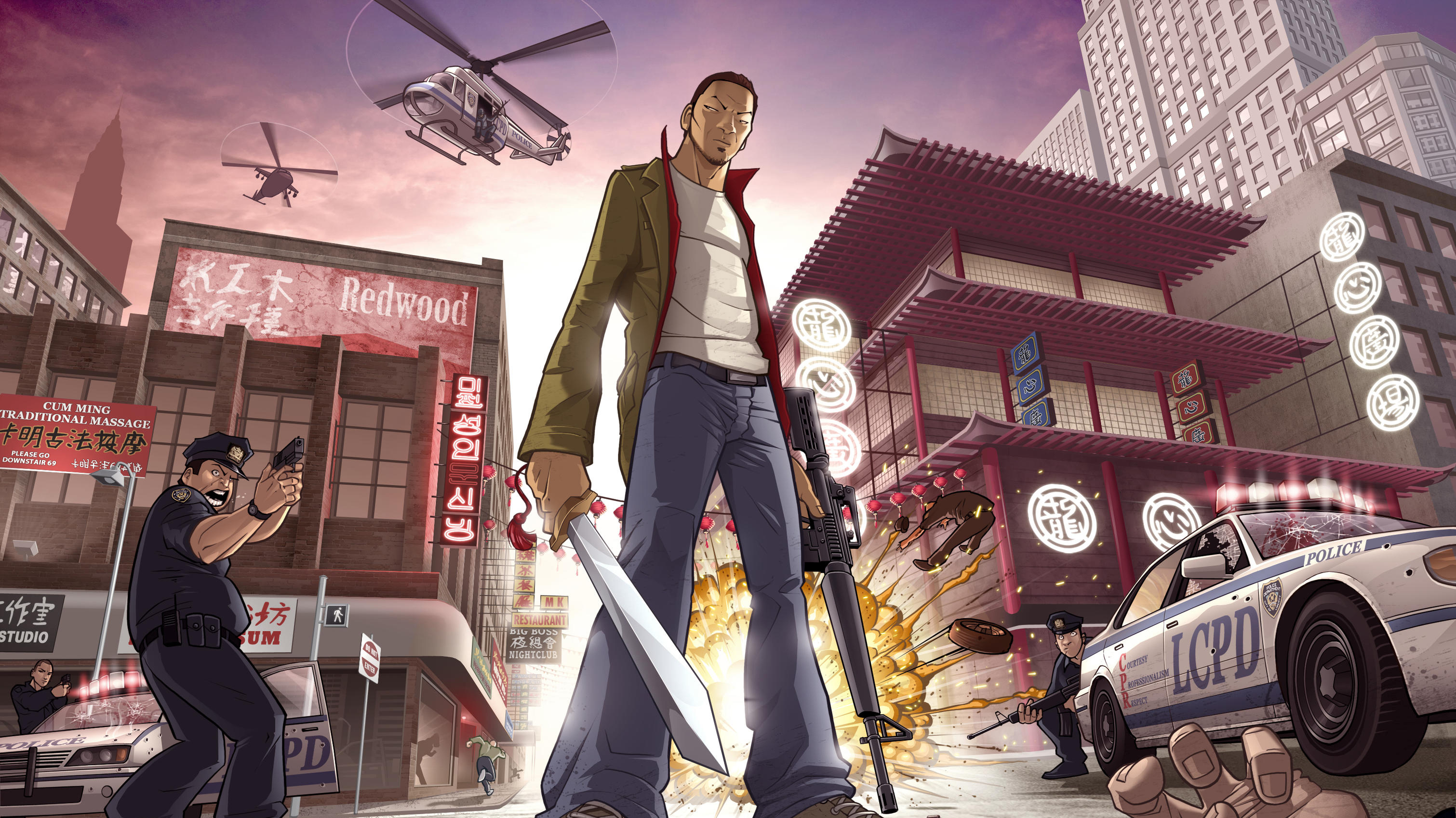 Chinatown War Art 1600x900 Resolution HD 4k Wallpaper, Image, Background, Photo and Picture