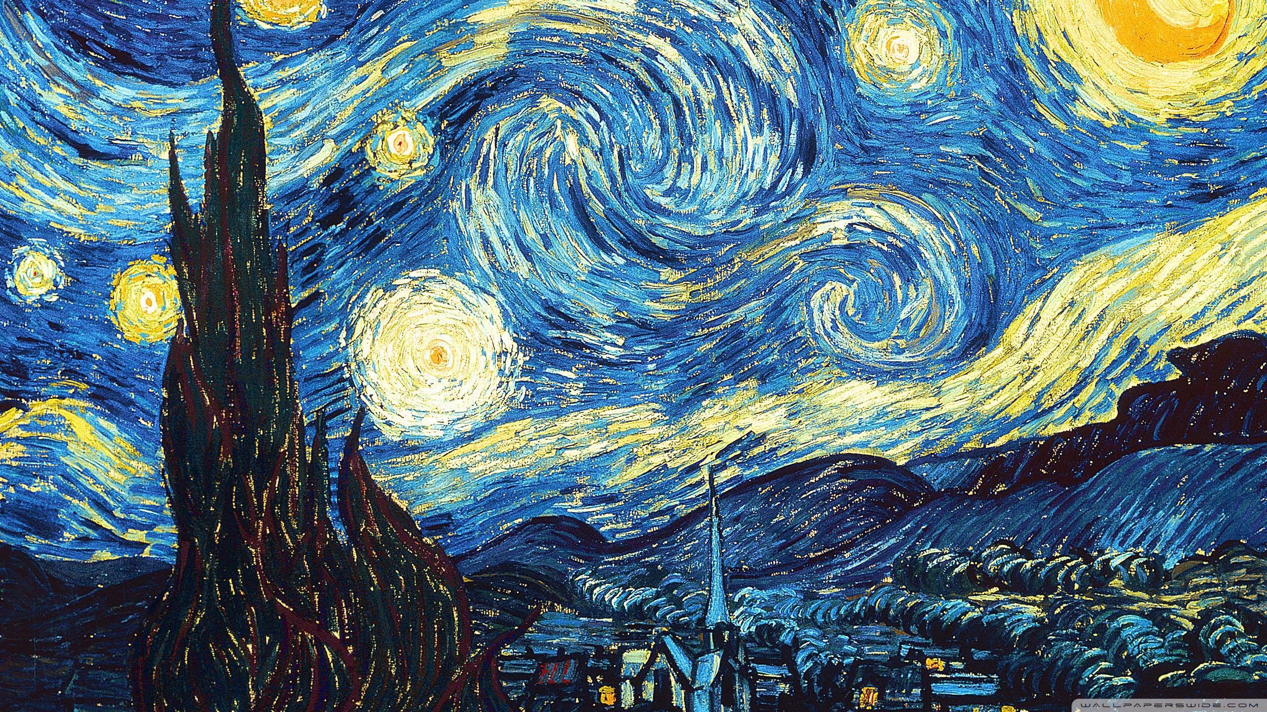 Van Gogh Starry Night Wallpaper Free Van Gogh Starry Night Background
