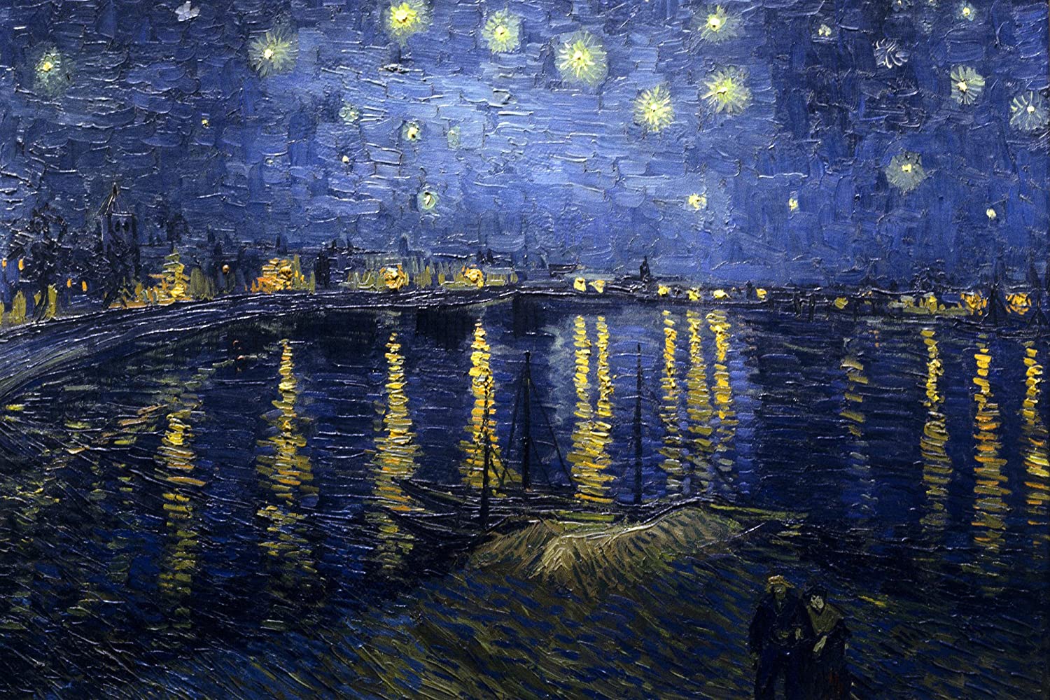 Starry Night Over The Rhone by Vincent van Gogh Photo Art Photo 8x12: Photographs: Posters & Prints