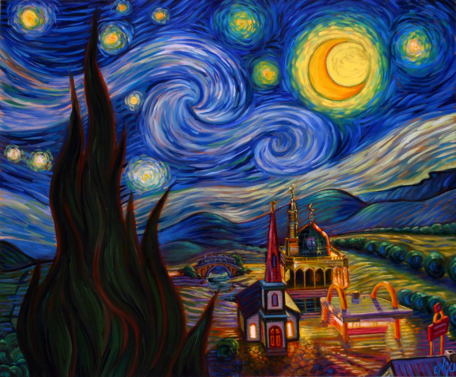 Van Gogh Starry Night Wallpaper Data Src Full 26530 Night Van Gogh Wallpaper & Background Download