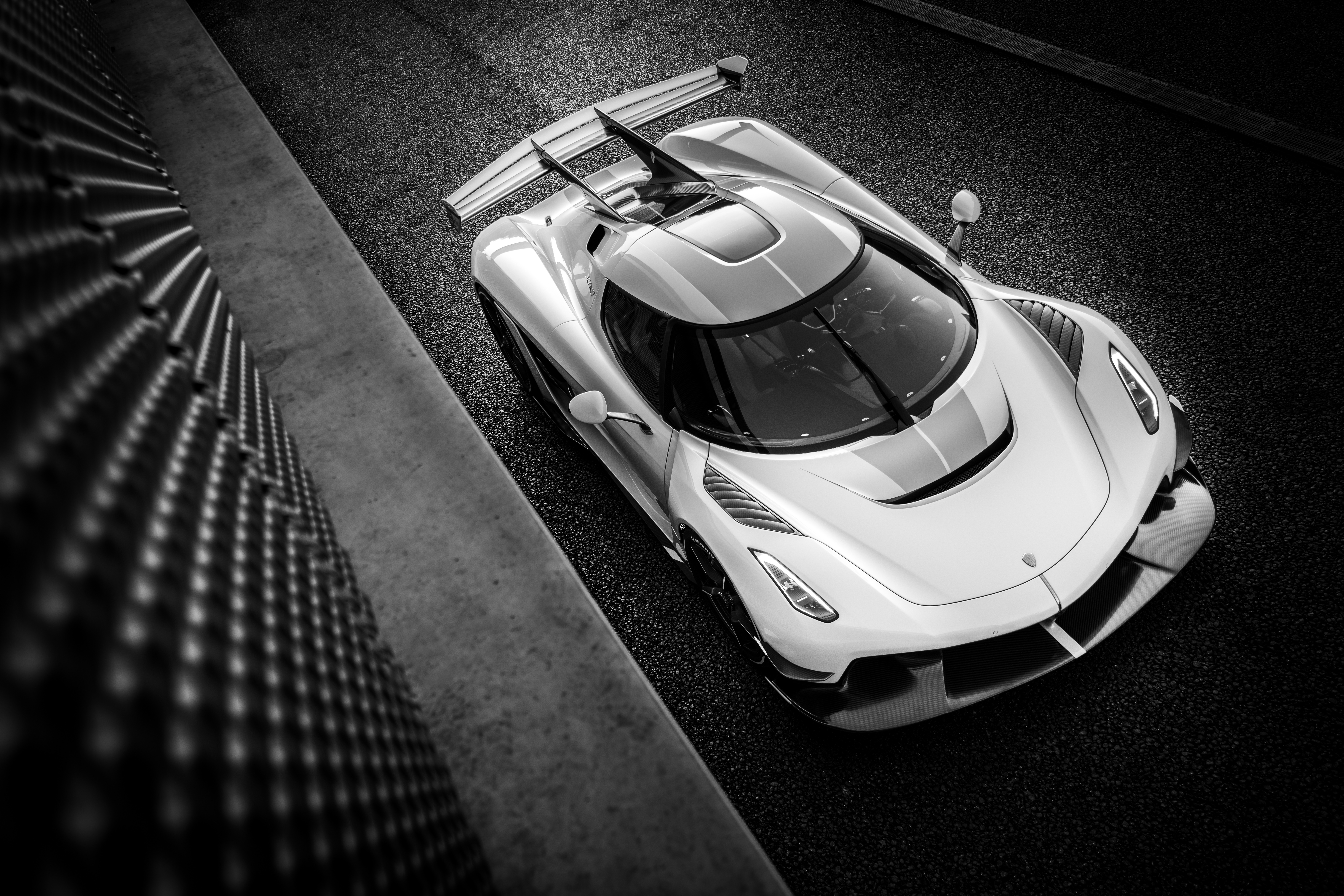 Koenigsegg Jesko Wallpaper 4K, Prototype, Monochrome, 5K, 8K, Black Dark